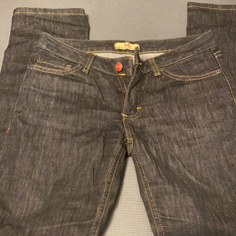 Black Denim Jeans Marc Nelson Made in USA Size 26